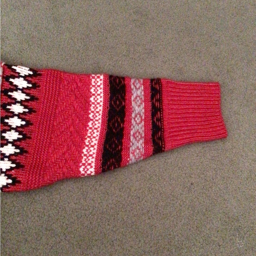 NWT Arizona Red Fairisle Cropped Sweater - Picture 2 of 6